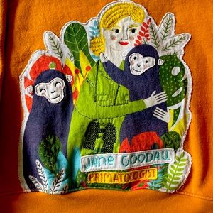 Jane Goodall PICCOLINA  girls size 6 sweatshirt
